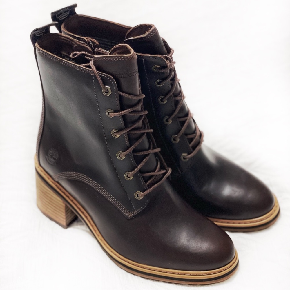 Timberland Sienna High Waterproof Side-Zip Leather Boot, Size 7
